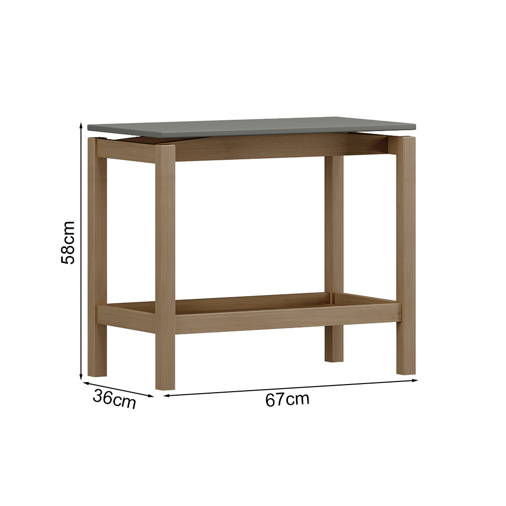 Mesa Lateral Aparador 67 cm 2150 Oak Ferrolack Milani Store