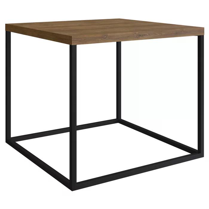 Mesa Lateral Cube Preto Vermont Milani Store