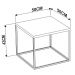 Mesa Lateral Cube Preto Vermont Milani Store