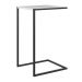 Mesa Lateral Sala Aço Preto Branco Milani Store