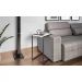 Mesa Lateral Sala Aço Preto Branco Milani Store