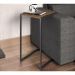 Mesa Lateral Sala Aço Preto Vermont Milani Store