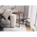 Mesa Lateral Sala Aço Preto Vermont Milani Store