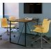 Mesa Office Estilo Industrial SW006 Preto Noce Oro PP