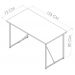 Mesa Office Estilo Industrial SW006 Preto Noce Oro PP