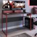 Mesa Para Computador Gamer RYZE 4500 Vermelho Grafite PP