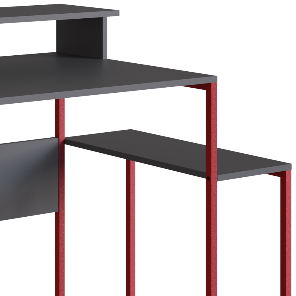 Mesa Para Computador Gamer RYZE 4500 Vermelho Grafite PP