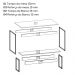 Mesa com 2 Bancos Estilo Industrial LI013 Freijo Preto Fosco KPB