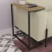 Mesa de Apoio Lateral 68 cm LI025 Freijo Preto Fosco KPB