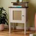 Mesa de Apoio MDF Sala 43 cm 4518 Pinho Off White ARLY