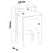 Mesa de Apoio MDF Sala 43 cm 4518 Pinho Off White ARLY