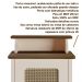 Mesa de Apoio MDF Sala 43 cm 4518 Pinho Off White ARLY