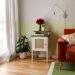 Mesa de Apoio MDF Sala 43 cm 4518 Pinho Off White ARLY