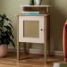 Mesa de Apoio MDF Sala 43 cm 4519 Carvalho Off White ARLY