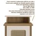 Mesa de Apoio MDF Sala 43 cm 4519 Carvalho Off White ARLY