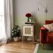 Mesa de Apoio MDF Sala 43 cm 4519 Carvalho Off White ARLY