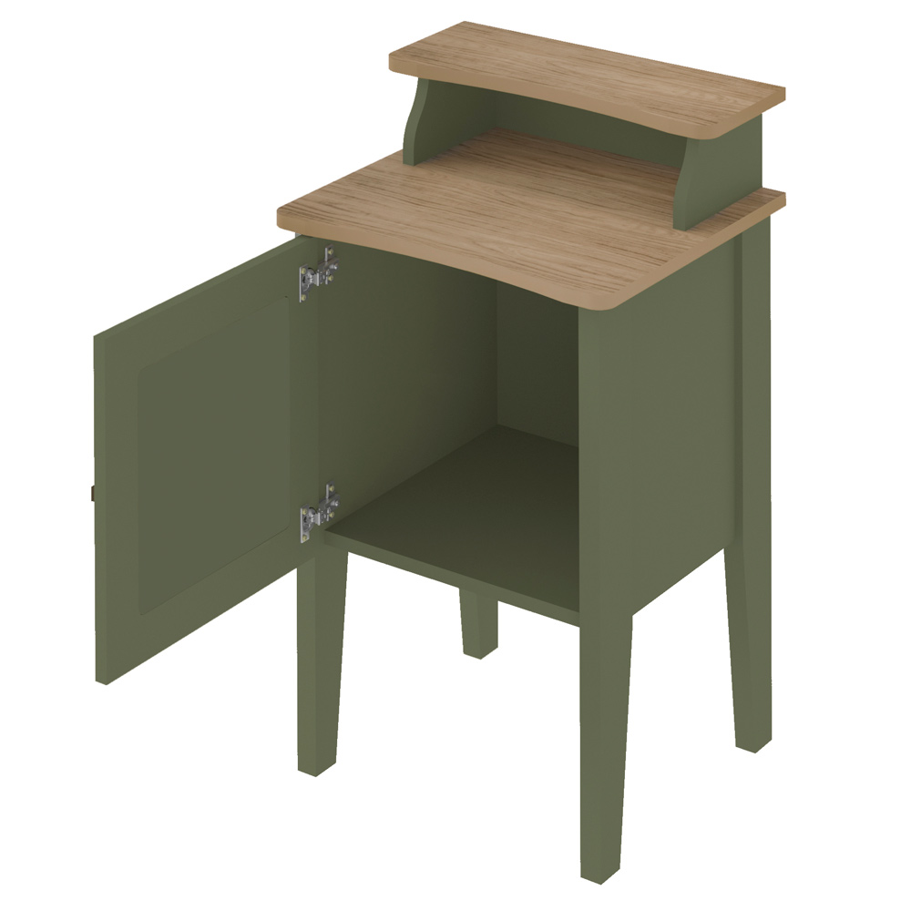 Mesa de Apoio MDF Sala 43 cm 4533 Menta Carvalho ARLY