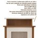 Mesa de Apoio MDF Sala 43 cm 4677 Cinamomo Off White ARLY