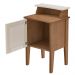 Mesa de Apoio MDF Sala 43 cm 4677 Cinamomo Off White ARLY