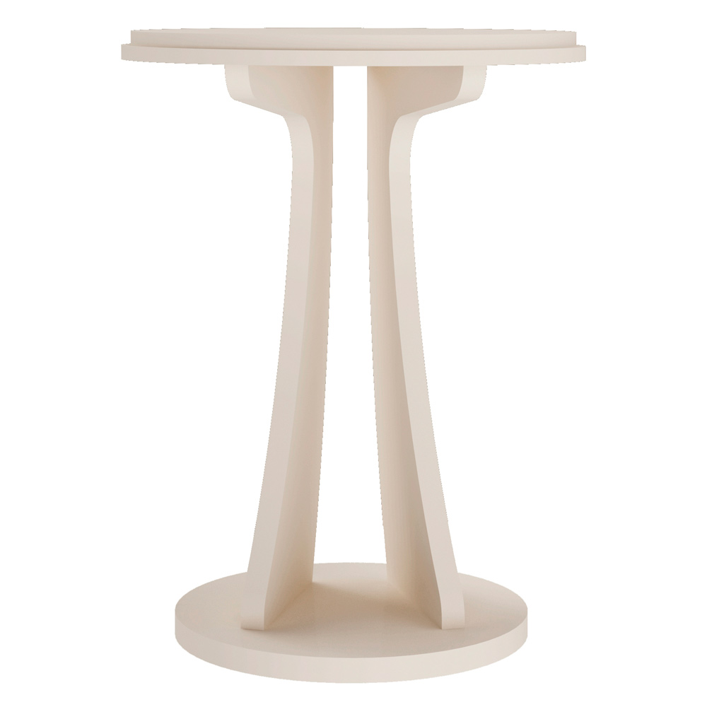 Mesa de Apoio MDF Sala de Estar 50 cm 4211 Off White ARLY