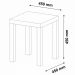 Mesa de Apoio Para Sala 45 cm 4566 Carvalho Off White ARLY