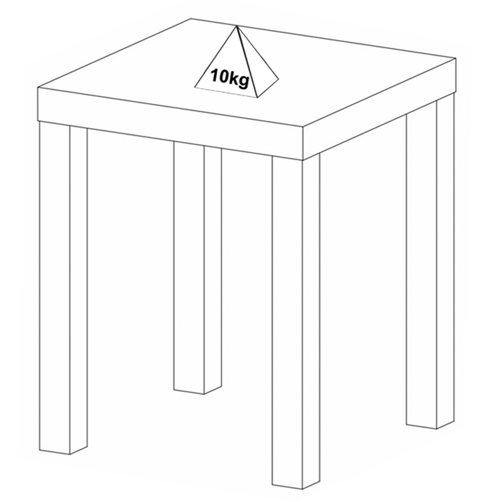 Mesa de Apoio Para Sala 45 cm 4566 Carvalho Off White ARLY
