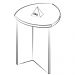 Mesa de Apoio Para Sala 46 cm 4443 Pinho ARLY