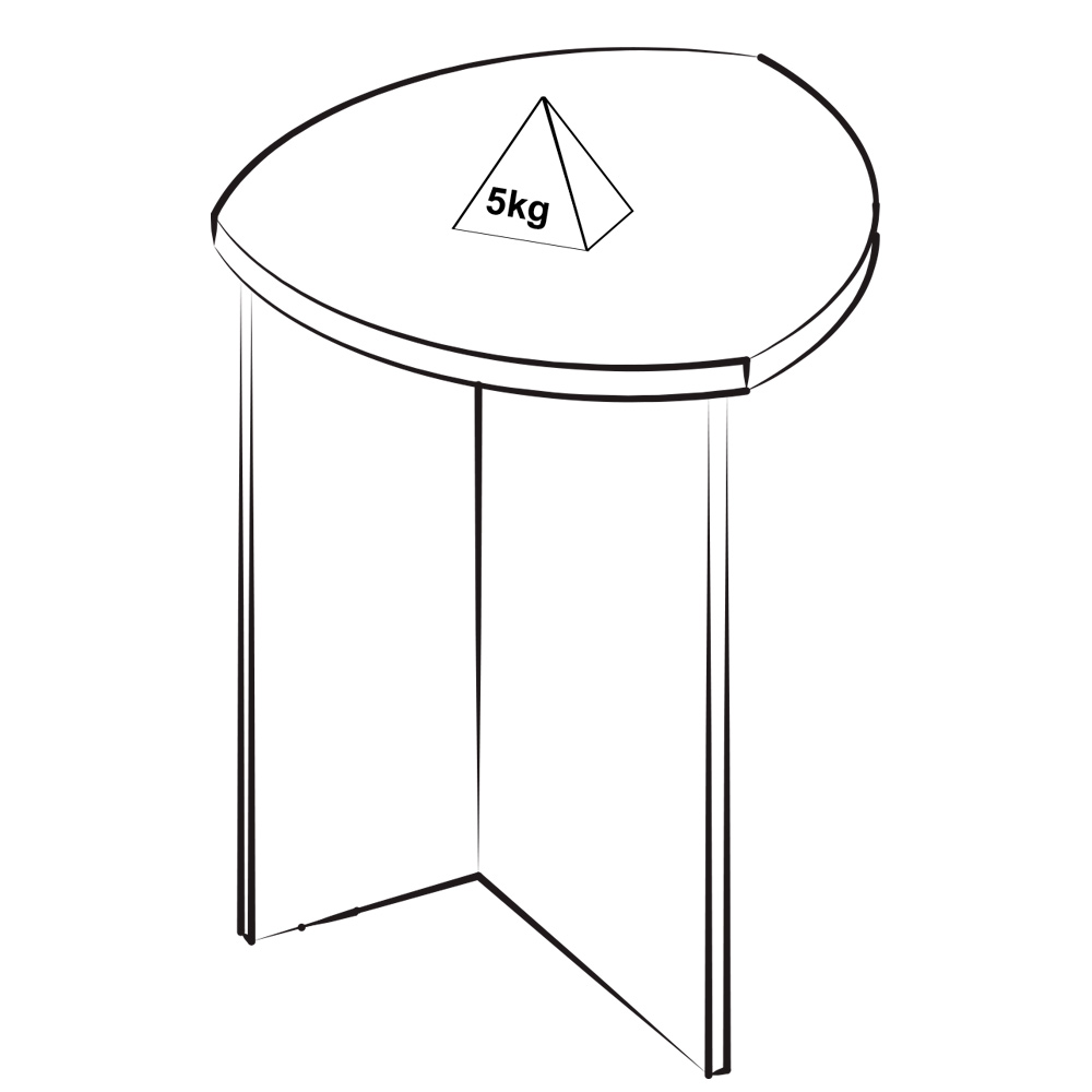 Mesa de Apoio Para Sala 46 cm 4444 Cedro ARLY