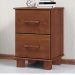 Mesa de Cabeceira Madeira Maciça 2 Gavetas 42cm 1137 Imbuia Milani Store