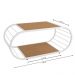 Mesa de Centro Industrial 90 cm LI039 Canela Branco KPB