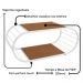 Mesa de Centro Industrial 90 cm LI039 Canela Branco KPB