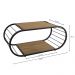 Mesa de Centro Industrial 90 cm LI039 Freijo Preto Fosco KPB