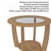 Mesa de Centro MDF 60 cm Sala de Estar 4575 Carvalho ARLY