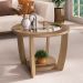 Mesa de Centro MDF 60 cm Sala de Estar 4575 Carvalho ARLY