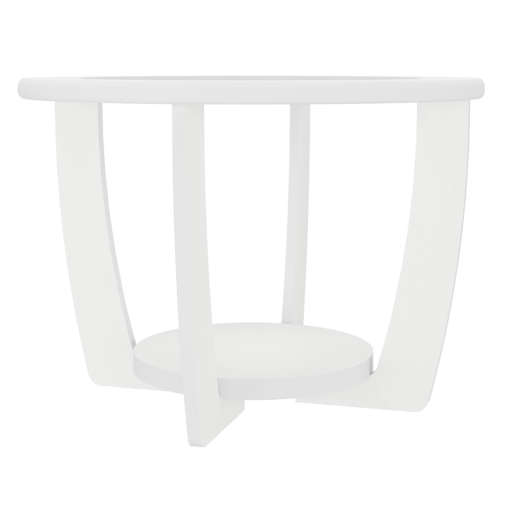 Mesa de Centro MDF 60 cm Sala de Estar 4629 Branco ARLY