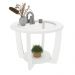 Mesa de Centro MDF 60 cm Sala de Estar 4629 Branco ARLY