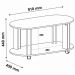 Mesa de Centro MDF Sala de Estar 91 cm 4619 Cedro Off White ARLY