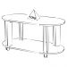 Mesa de Centro MDF Sala de Estar 91 cm 4619 Cedro Off White ARLY
