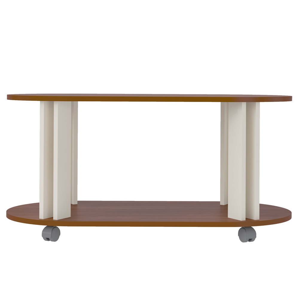 Mesa de Centro MDF Sala de Estar 91 cm 4619 Cedro Off White ARLY