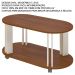 Mesa de Centro MDF Sala de Estar 91 cm 4619 Cedro Off White ARLY