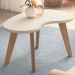 Mesa de Centro MDF Tampo Curvo 91 cm 4604 Off White ARLY