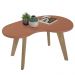 Mesa de Centro MDF Tampo Curvo 91 cm 4605 Terracota ARLY