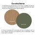 Mesa de Centro MDF Tampo Curvo 91 cm 4715 Menta ARLY