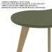 Mesa de Centro MDF Tampo Curvo 91 cm 4715 Menta ARLY