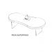 Mesa de Centro Para Sala 120 cm 4733 Carvalho ARLY