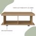 Mesa de Centro Para Sala 90 cm 4295 Carvalho ARLY