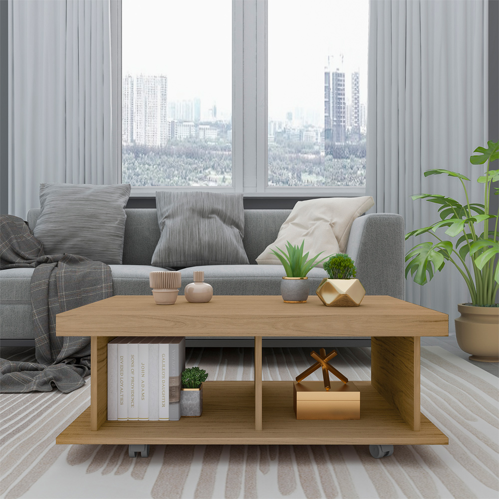 Mesa de Centro Para Sala 90 cm 4295 Carvalho ARLY