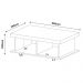 Mesa de Centro Para Sala 90 cm 4632 Cinamomo ARLY