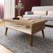 Mesa de Centro Para Sala 91 cm 4150 Carvalho Off White ARLY