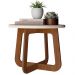Mesa de Centro Para Sala de Estar 59 cm 4498 Off White Cedro ARLY